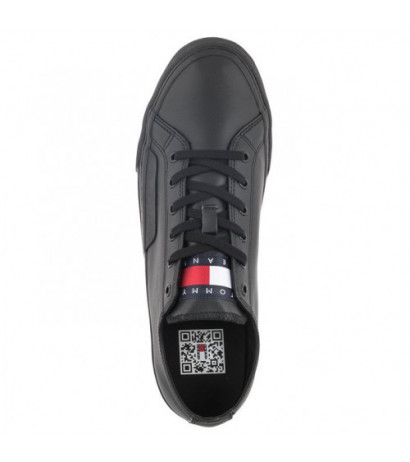Tommy Hilfiger Tommy Jeans Mens Lace Vulc Ess Black EM0EM01047 BDS (TH705-a) sportiniai bateliai 
