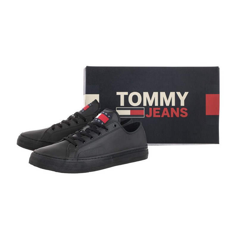 Tommy Hilfiger Tommy Jeans Mens Lace Vulc Ess Black EM0EM01047 BDS (TH705-a) sportiniai bateliai 