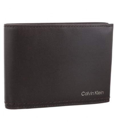 Calvin Klein Duo Stitch Bifold 5CC W/Coin Dark Brown K50K510322 GE7 (CK227-a) rankinė