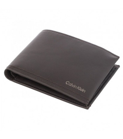Calvin Klein Duo Stitch Bifold 5CC W/Coin Dark Brown K50K510322 GE7 (CK227-a) rankinė