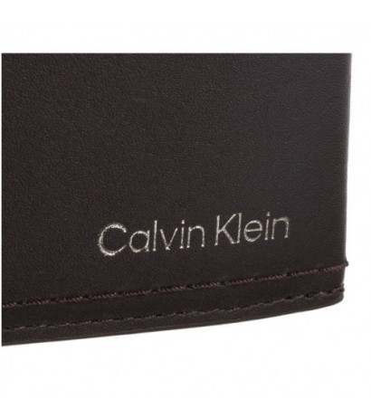 Calvin Klein Duo Stitch Bifold 5CC W/Coin Dark Brown K50K510322 GE7 (CK227-a) rankinė