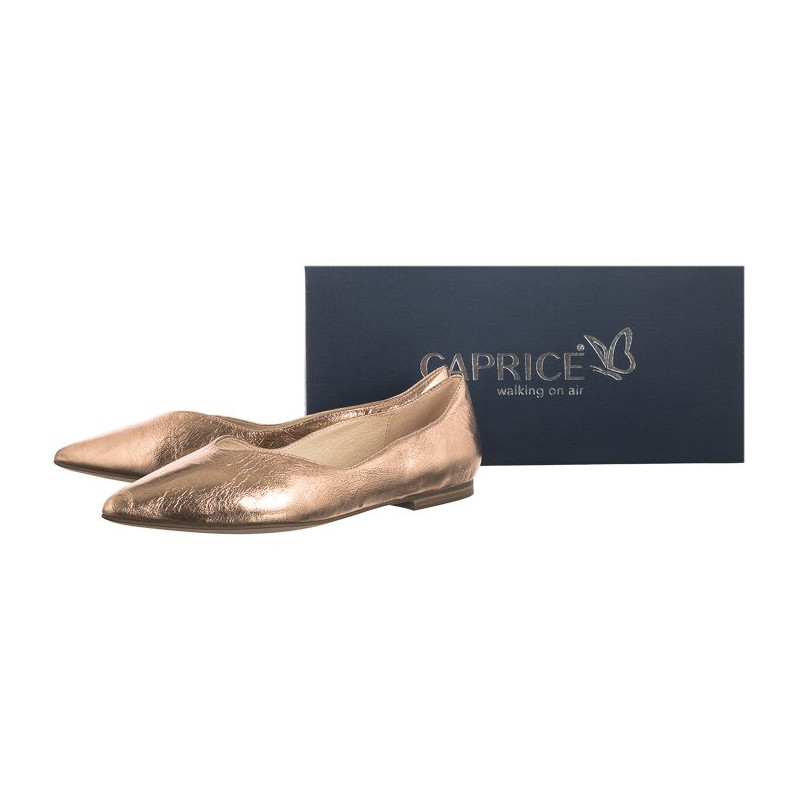 Caprice Złote 9-22110-20 933 Rosegold Met (CP356-a) bateliai