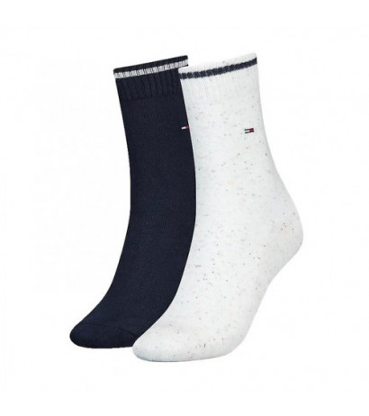 Tommy Hilfiger Th Women Sock 2P Neppy Gif White 701220710 001 035 (TH663-a) kojinės - Drabuziai internetu