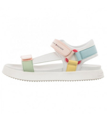 Tommy Hilfiger Velcro Sandal White/Multicolor T3A2-32768-0371 X256 (TH744-a) sandalai