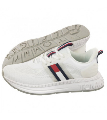 Tommy Hilfiger Flag Low Cut Lace-Up Sneaker White T3A9-32747-0308 100 (TH742-a) sportiniai bateliai