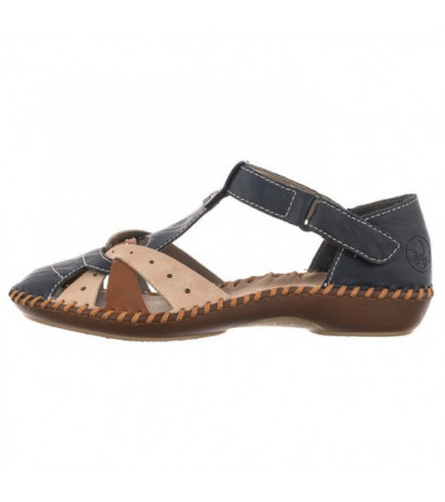Rieker Granatowe M1655-14 (RI80-a) sandalai