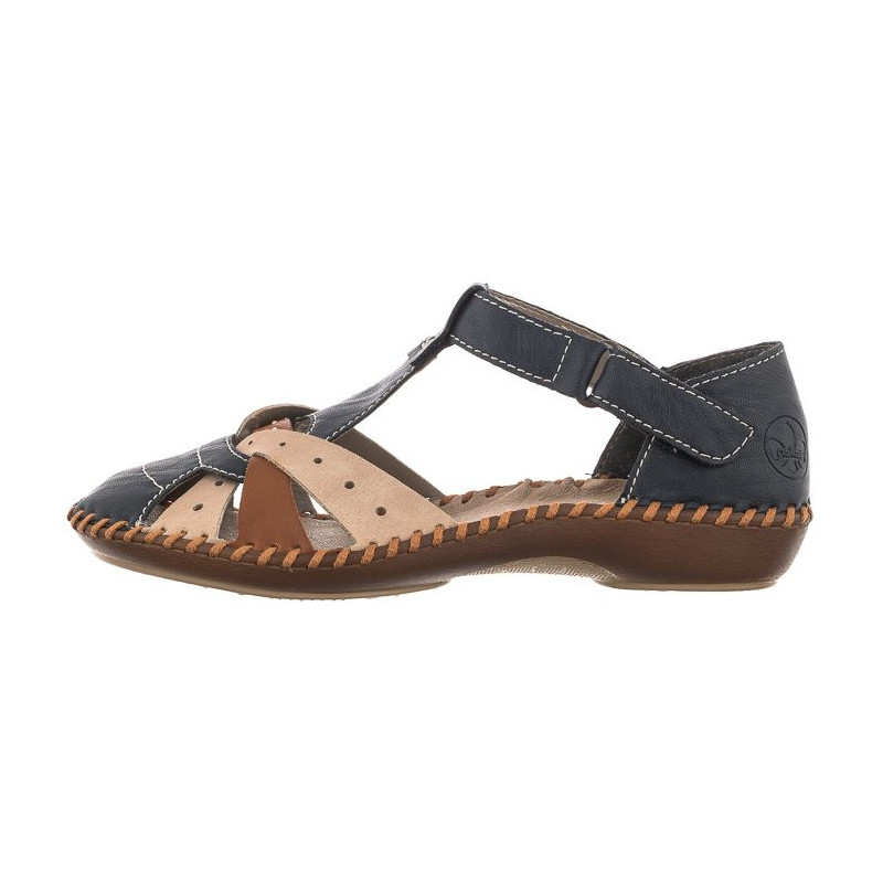 Rieker Granatowe M1655-14 (RI80-a) sandalai