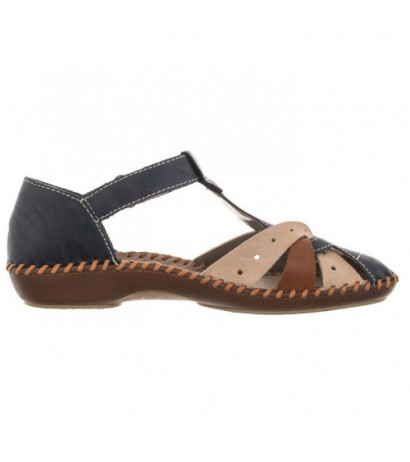Rieker Granatowe M1655-14 (RI80-a) sandalai