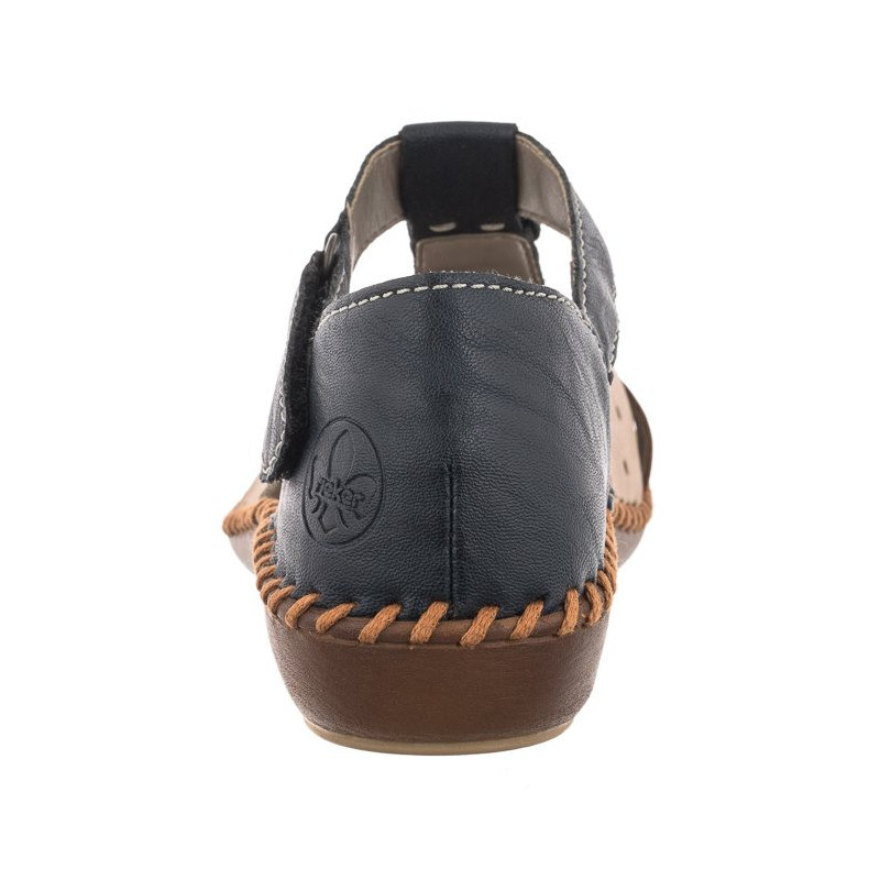 Rieker Granatowe M1655-14 (RI80-a) sandalai