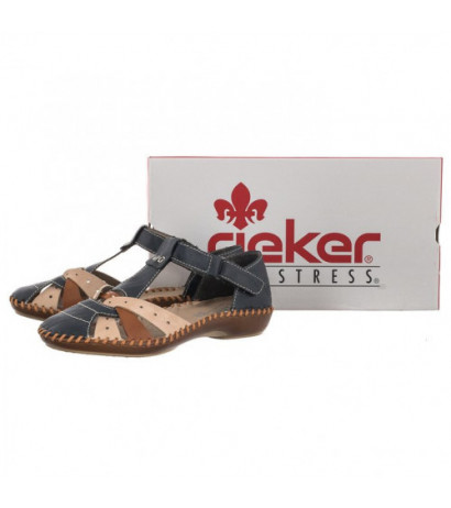 Rieker Granatowe M1655-14 (RI80-a) sandalai