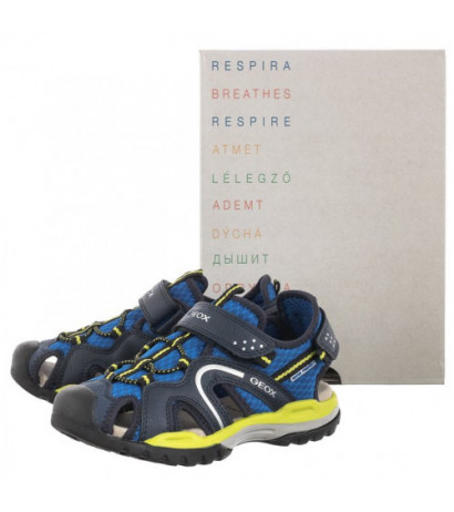 Geox J Borealis B. B Royal/Lime J250RB 014ME C4344 (GE96-a) sandalai