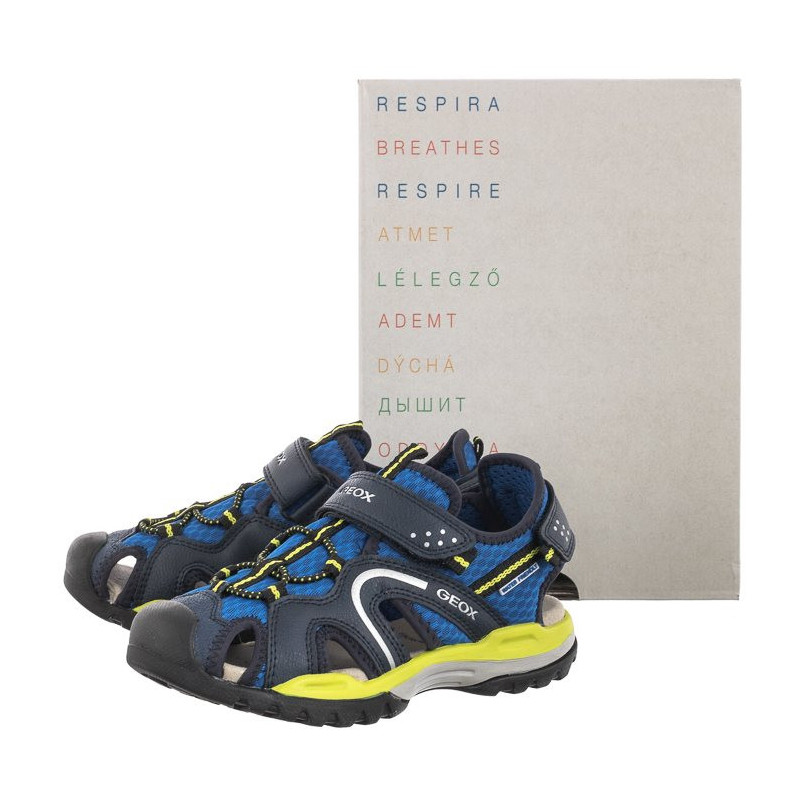 Geox J Borealis B. B Royal/Lime J250RB 014ME C4344 (GE96-a) sandalai