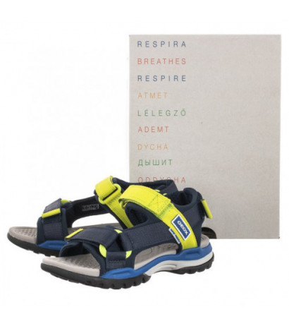 Geox J Borealis B. A Navy/Lime J150RA 01511 C0479 (GE105-a) sandalai