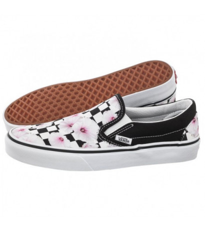 Vans Classic Slip-O Hibiscus Check Black VN0A5JLXBM81 (VA398-a) sportiniai bateliai