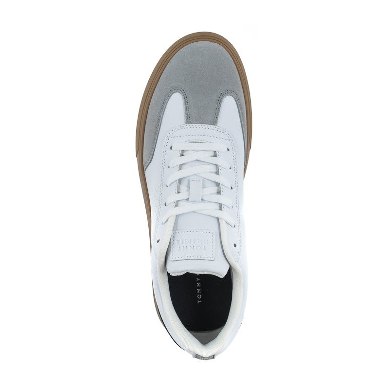 Tommy Hilfiger Corporate Seasonal Cup Leather White FM0FM04491 YBS (TH781-a) batai
