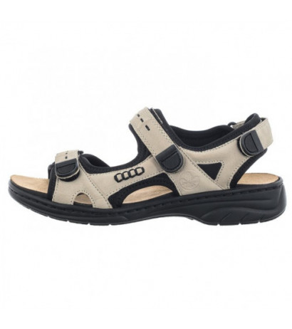 Rieker Beżowe 64582-60 (RI91-a) sandalai