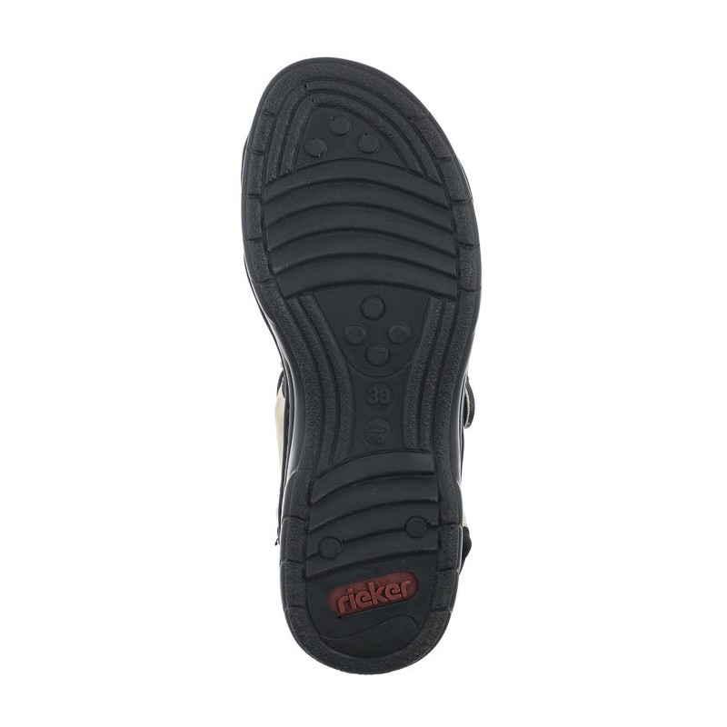 Rieker Beżowe 64582-60 (RI91-a) sandalai