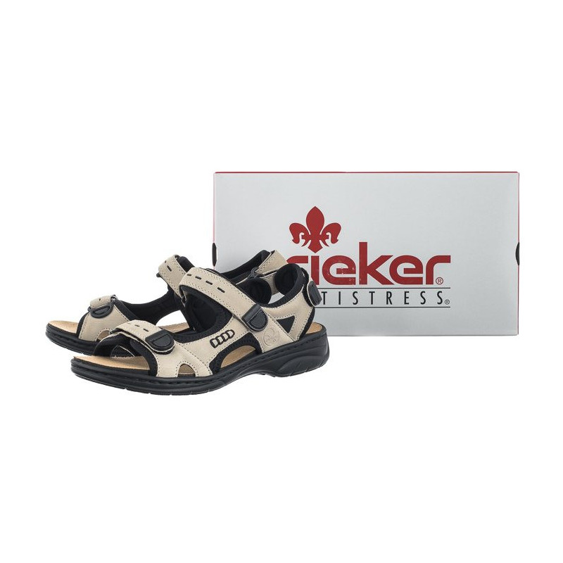 Rieker Beżowe 64582-60 (RI91-a) sandalai