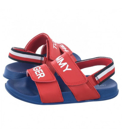 Tommy Hilfiger Logo Velcro Sandal Red T1B2-32927-1172 300 (TH767-b) sandalai - Batai