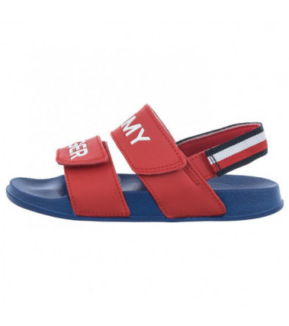 Tommy Hilfiger Logo Velcro Sandal Red T1B2-32927-1172 300 (TH767-b) sandalai