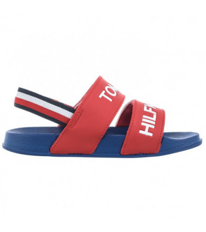 Tommy Hilfiger Logo Velcro Sandal Red T1B2-32927-1172 300 (TH767-b) sandalai