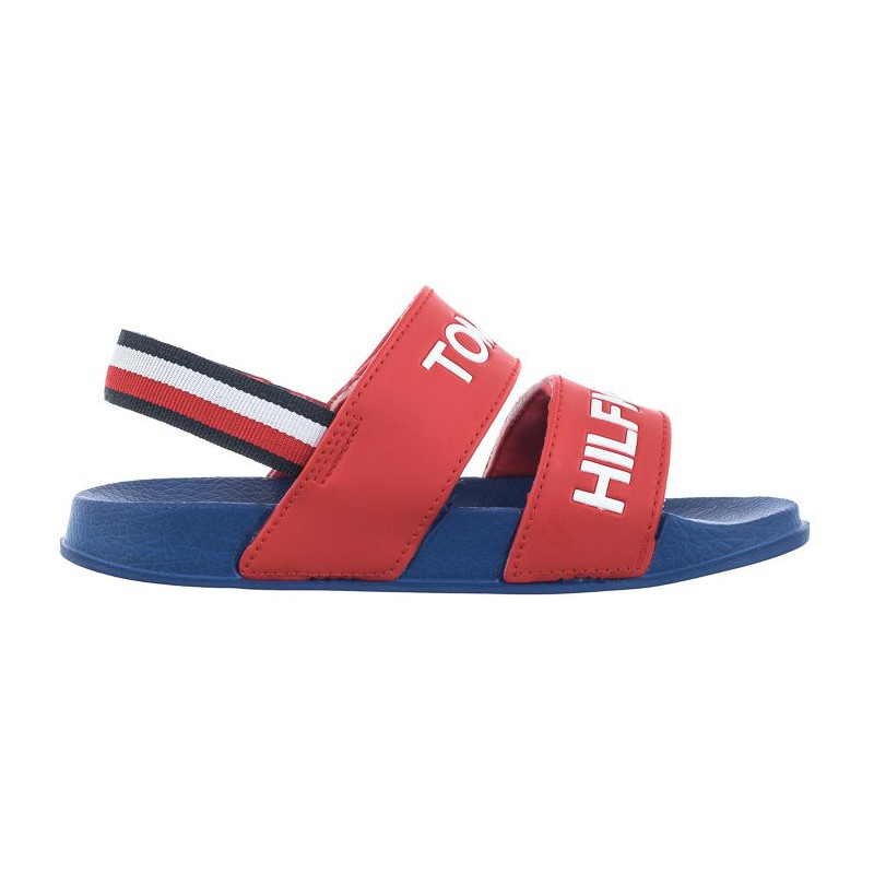 Tommy Hilfiger Logo Velcro Sandal Red T1B2-32927-1172 300 (TH767-b) sandalai