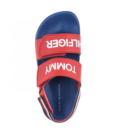 Tommy Hilfiger Logo Velcro Sandal Red T1B2-32927-1172 300 (TH767-b) sandalai