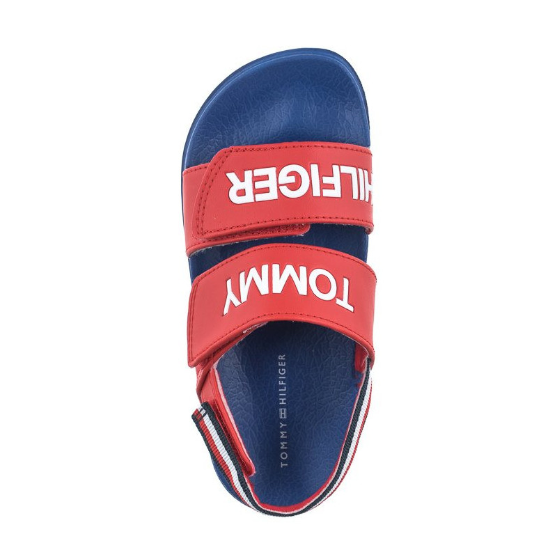 Tommy Hilfiger Logo Velcro Sandal Red T1B2-32927-1172 300 (TH767-b) sandalai