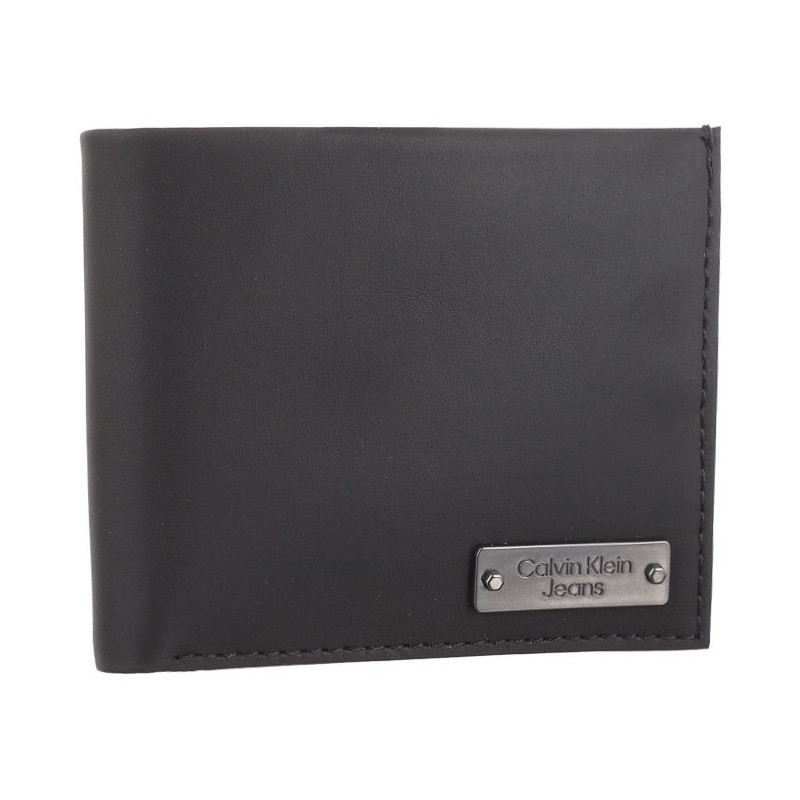 Calvin Klein Plaque Bifold W/Coin Black K50K510445 BDS (CK261-a) rankinė