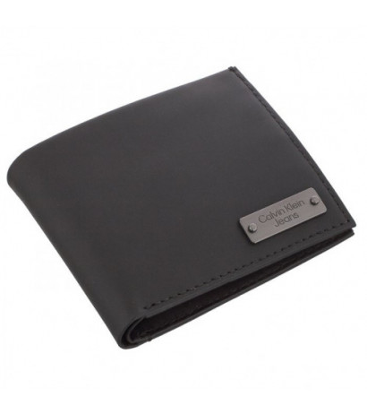 Calvin Klein Plaque Bifold W/Coin Black K50K510445 BDS (CK261-a) rankinė