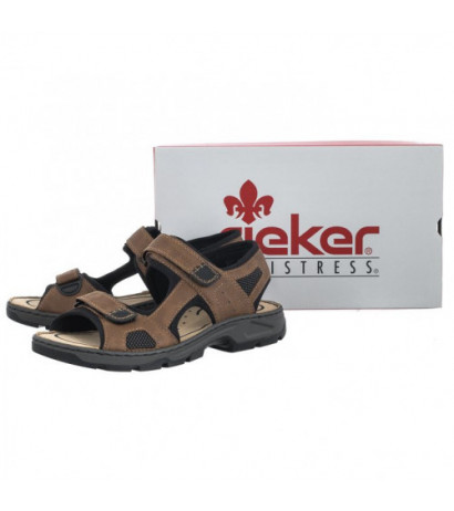 Rieker Brązowe 26156-25 Brown Combination (RI104-a) sandalai