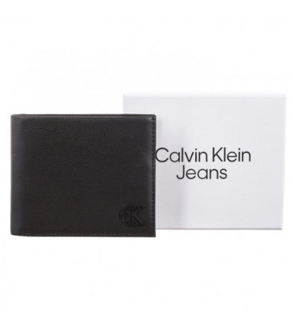 Calvin Klein Logo Hardware Bifold Id Black K50K510441 BDS (CK259-a) rankinė