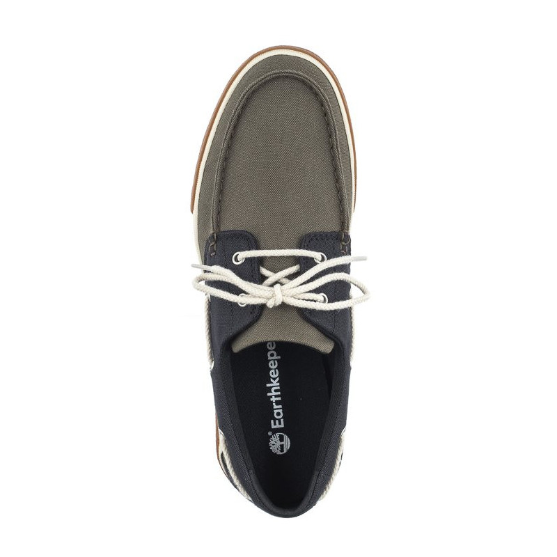 Timberland Union Wharf 2.0 Ek+Boat Shoe Dark Green Canvas 0A2CBR A58 (TI113-a) batai