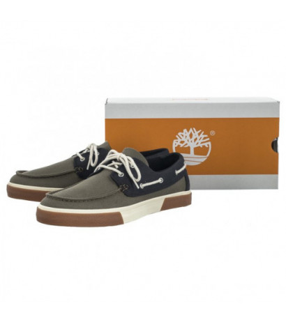 Timberland Union Wharf 2.0 Ek+Boat Shoe Dark Green Canvas 0A2CBR A58 (TI113-a) batai