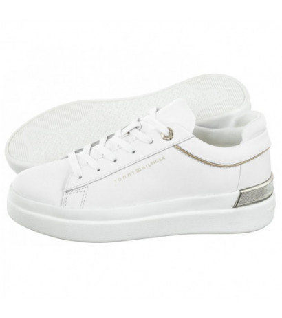 Tommy Hilfiger Lux Metallic Cupsole Sneaker White FW0FW07030 YBS (TH764-a) sportiniai bateliai