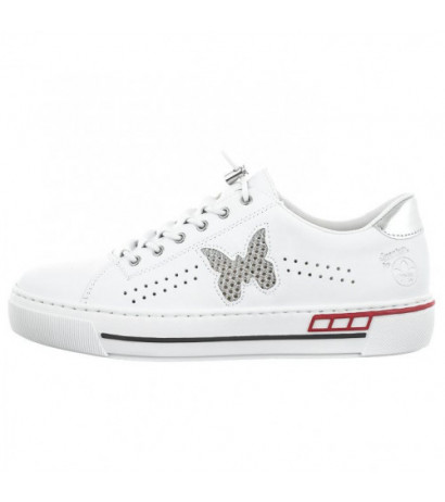 Rieker Białe L8857-80 White (RI99-a) sportiniai bateliai