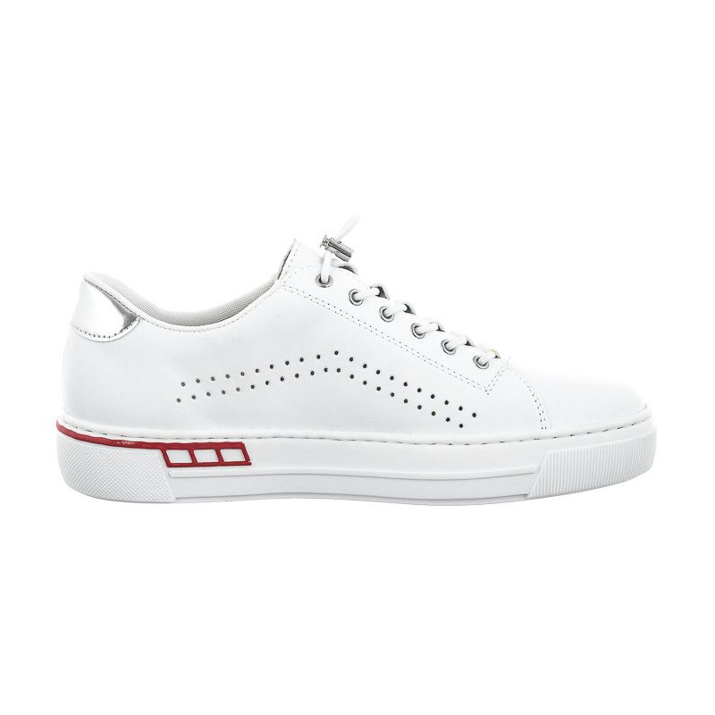 Rieker Białe L8857-80 White (RI99-a) sportiniai bateliai
