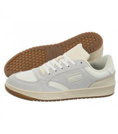 Tommy Hilfiger Tommy Jeans Wmn Retro Cups Suede Ivory EN0EN02112 YBI (TH759-a) sportiniai bateliai