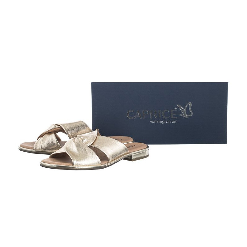 Caprice Złote 9-27100-42 959 Platin Metal (CP361-a) sandalai