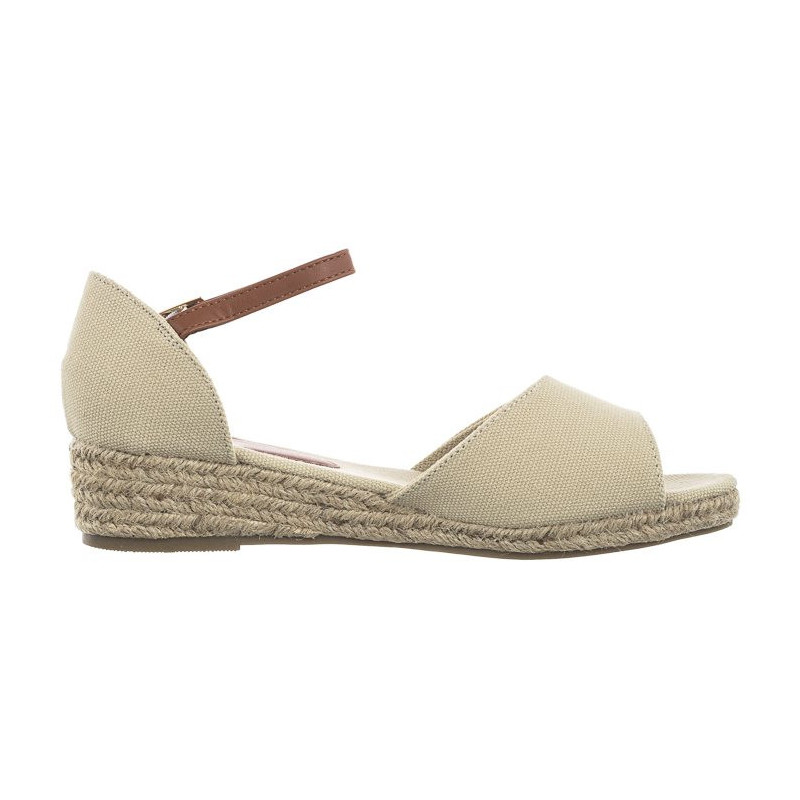 Tommy Hilfiger Rope Wedge Sandal Beige T3A7-32185-0048 500 (TH417-b) batai