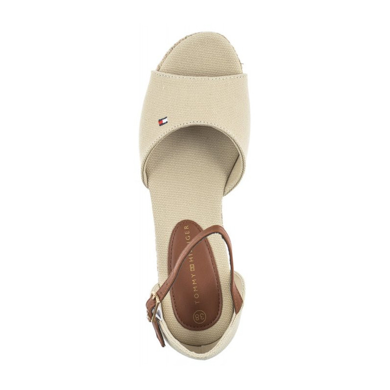 Tommy Hilfiger Rope Wedge Sandal Beige T3A7-32185-0048 500 (TH417-b) batai