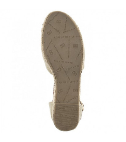 Tommy Hilfiger Rope Wedge Sandal Beige T3A7-32185-0048 500 (TH417-b) batai