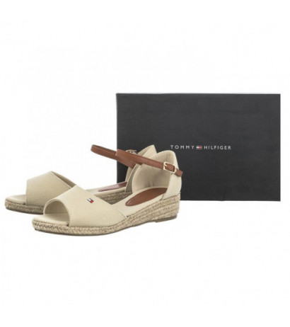 Tommy Hilfiger Rope Wedge Sandal Beige T3A7-32185-0048 500 (TH417-b) batai