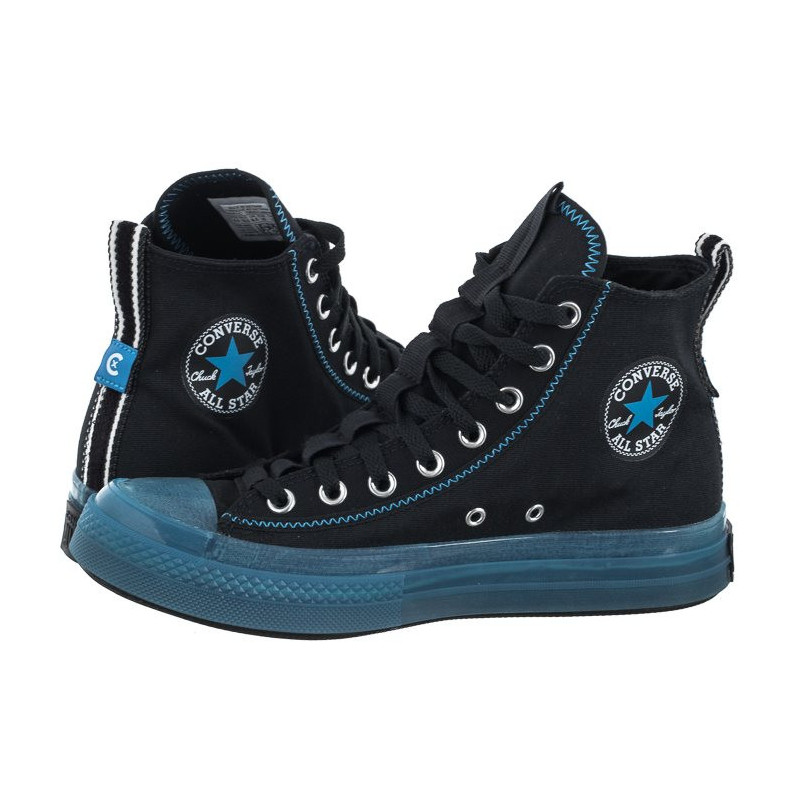 Converse CTAS Cx Explore Hi Black/Dial Up Blue/White A02811C (CO607-a) batai