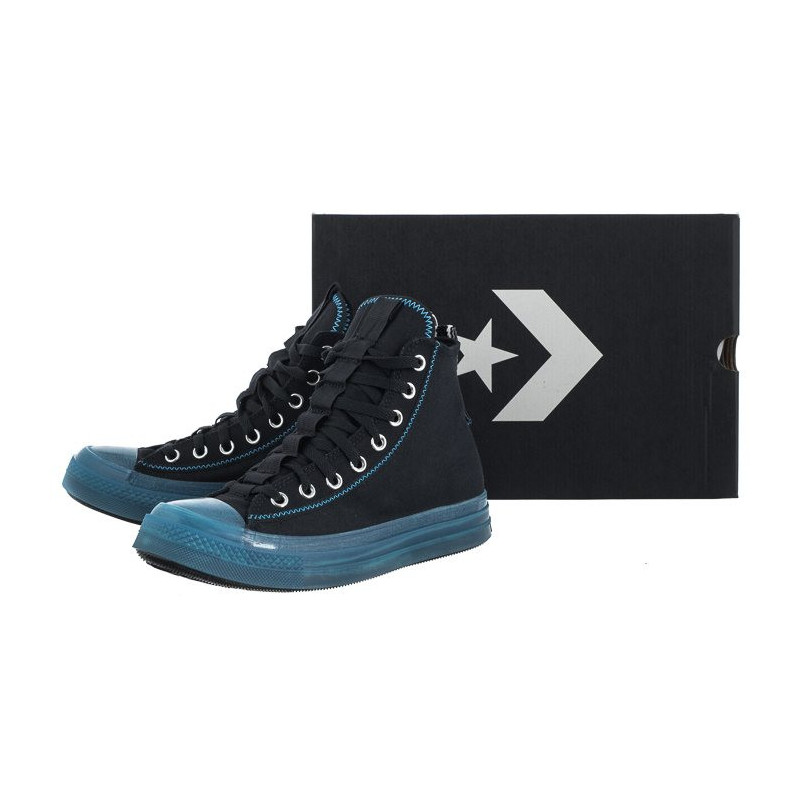 Converse CTAS Cx Explore Hi Black/Dial Up Blue/White A02811C (CO607-a) batai