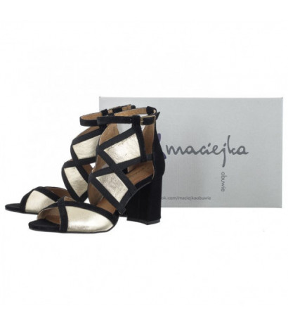 Maciejka Złote/Czarne 05181-25/00-5 (MA753-e) bateliai