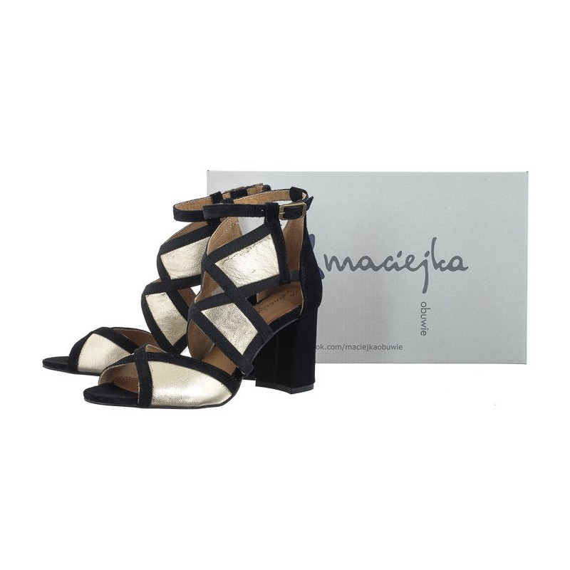 Maciejka Złote/Czarne 05181-25/00-5 (MA753-e) bateliai