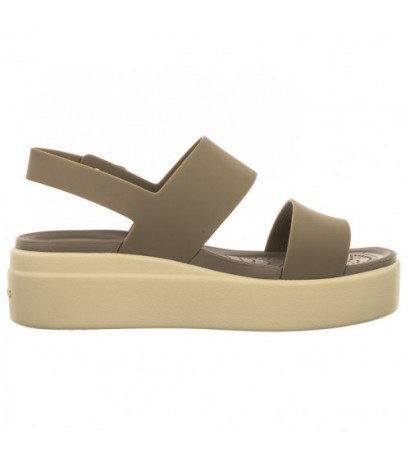 Crocs Brooklyn Low Wedge W Khaki/Bone 206453-2YI (CR199-e) bateliai