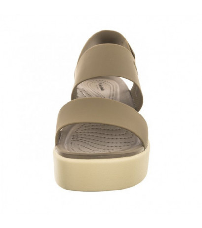 Crocs Brooklyn Low Wedge W Khaki/Bone 206453-2YI (CR199-e) bateliai