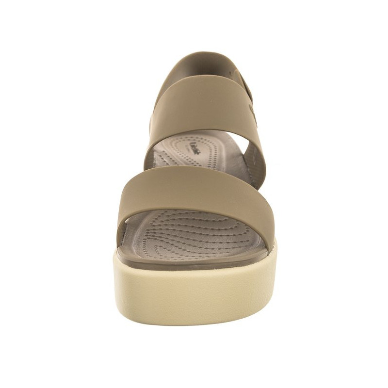 Crocs Brooklyn Low Wedge W Khaki/Bone 206453-2YI (CR199-e) bateliai